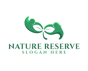 Nature People Leaf logo design