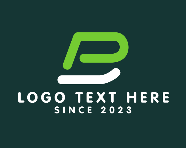 Letter Bp logo example 3