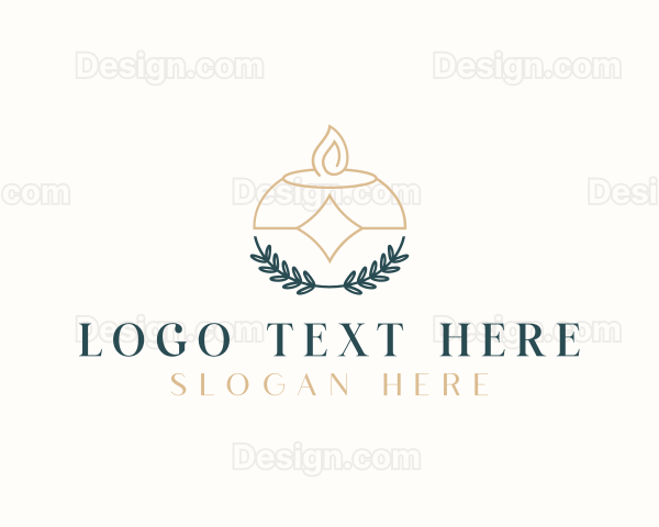 Scented Candle Wreath Logo