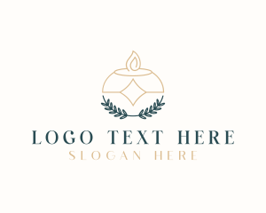 Scented Candle Wreath Logo