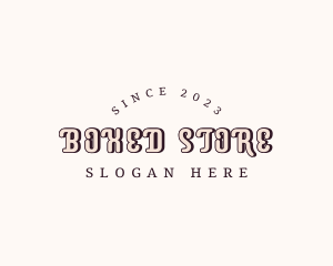 Retro Store Business logo design