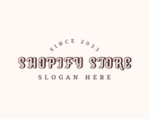 Retro Store Business logo design