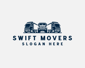 Trucking Freight Cargo Mover logo design