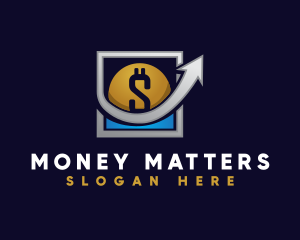 Money Dollar Coin logo design