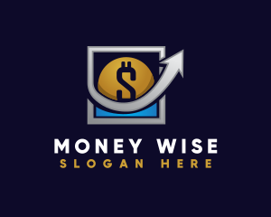 Money Dollar Coin logo design