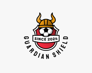 Viking Soccer Shield logo design