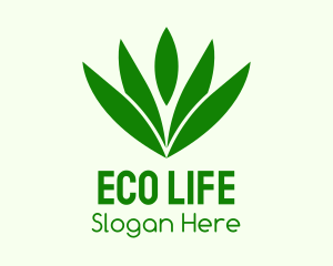 Garden Eco Leaf logo design