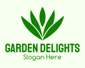 Garden Eco Leaf logo design