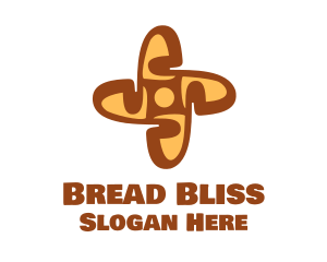 Baguette Bread Cross logo