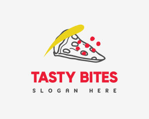 Modern Pizzeria Restaurant Logo