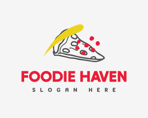 Modern Pizzeria Restaurant logo design