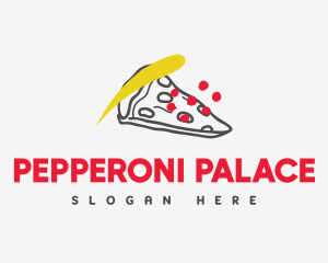 Modern Pizzeria Restaurant logo design