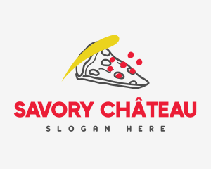 Modern Pizzeria Restaurant logo design