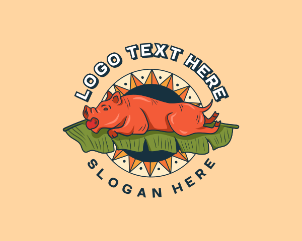 Lechon logo example 3