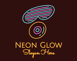 Neon Shades Disc logo