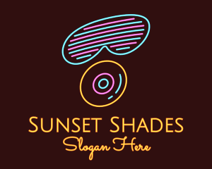 Neon Shades Disc logo