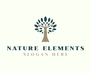 Woman Tree Natural Eco logo design