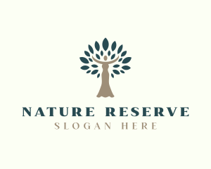 Woman Tree Natural Eco logo design