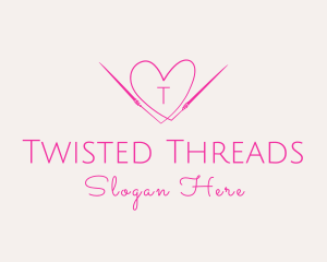 Needle Heart Thread logo design