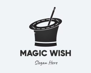 Road Magician Hat logo design