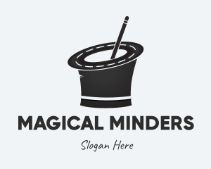 Road Magician Hat logo design