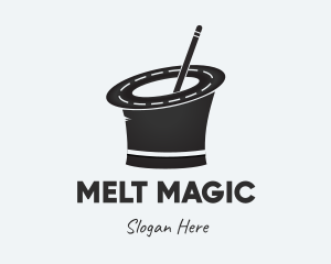 Road Magician Hat logo design