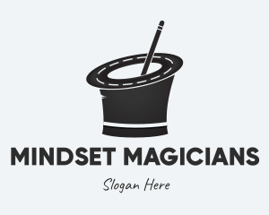 Road Magician Hat logo design