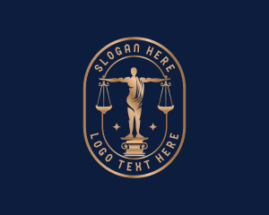 Justice Law Firm Statue logo