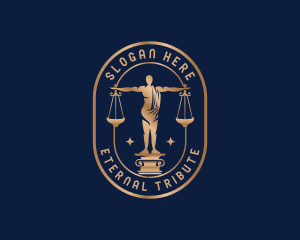Justice Law Firm Statue logo