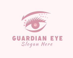 Woman Eyelash Cosmetics logo design