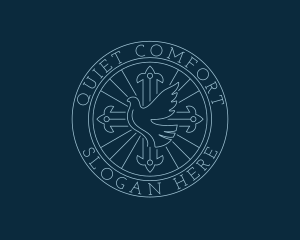 Peace Dove Crucifix logo