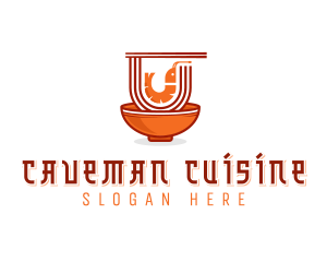 Prawn Noodle Cuisine logo design