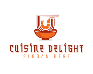 Prawn Noodle Cuisine logo design