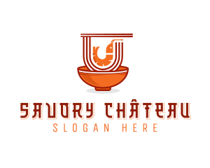 Prawn Noodle Cuisine logo design