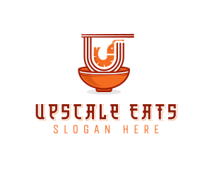 Prawn Noodle Cuisine logo design