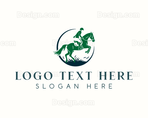 Equestrian Horse Race Logo