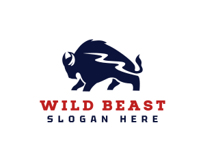 Wild Beast Bison logo design