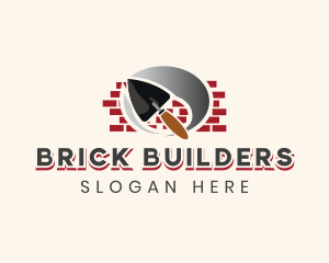 Masonry Trowel Brick Builder logo design