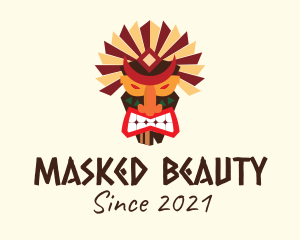 Fierce Tiki Mask logo design