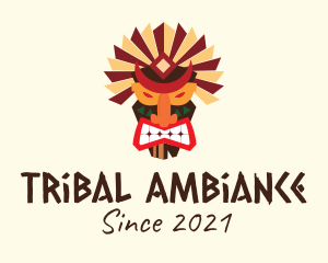 Fierce Tiki Mask logo design