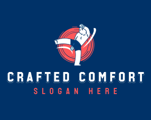 Combat Fighter Athlete logo design