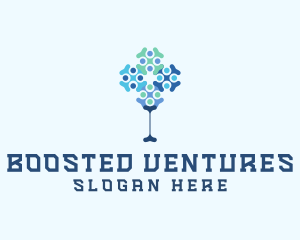 Molecule Tree Tech Venture logo design