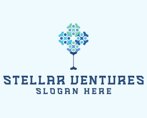 Molecule Tree Tech Venture logo design