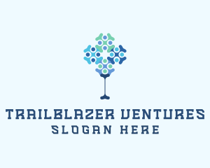 Molecule Tree Tech Venture logo design