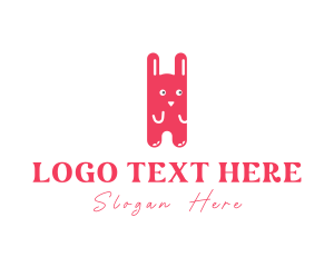 Cute Rabbit Cartoon logo