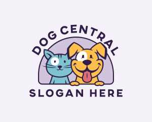 Kitten & Dog Pet Care logo design