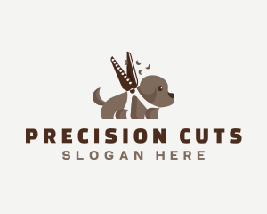 Dog Grooming Scissors logo design