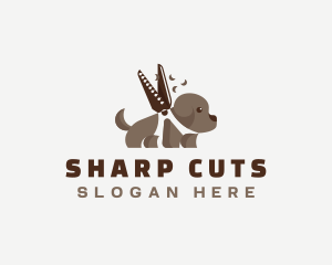 Dog Grooming Scissors logo design