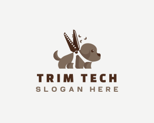 Dog Grooming Scissors logo design