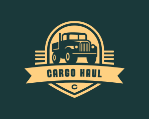 Trucking Cargo Transport logo design